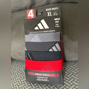 Adidas youth Boxer Briefs - Black, Gray, Red
